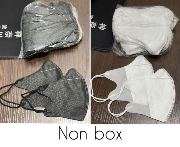 MASKER DUCKBILL HITAM PUTIH NON BOX PER 12