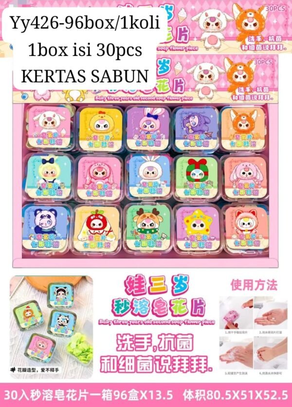 Kertas Sabun Baby3 YY426-96 PER BOX