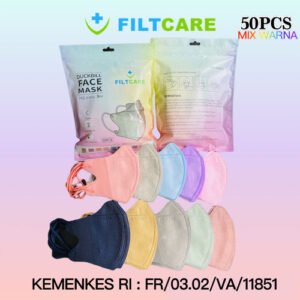 MASKER DUCKBILL FILTCARE MIX PER 12PAX