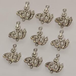 PLAT KERUDUNG LAFADZ ALLAH SILVER  PERLUSIN