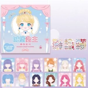 DIY STICKER KARTUN CHANGE MAKEUP PRINCESS 388ST PERLUSIN