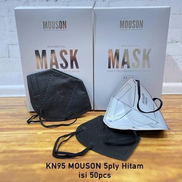 MASKER KN95 EMBOS HITAM PER10BOX