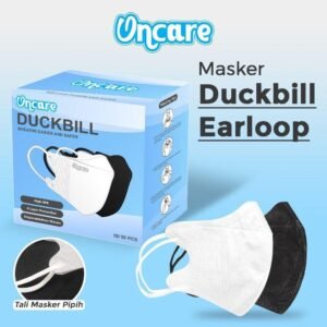 MASKER DUCKBILL ONCARE HITAM PUTIH PER 12BOX