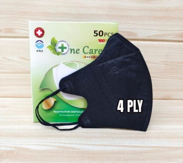 MASKER DUCKBILL ONCARE HITAM PER 12BOX
