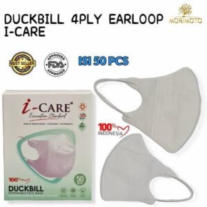 MASKER DUCKBILL PUTIH ICARE PER 12BOX