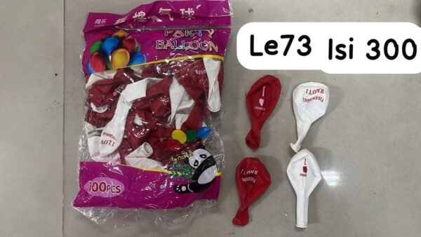 BALON LE73 MERAH PUTIH PER 12PACK