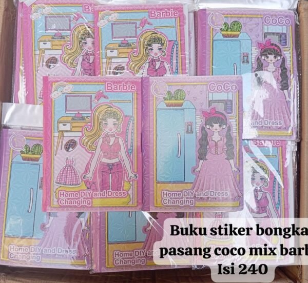 BUKU STIKER COCO MIX BERBIE PERLUSIN