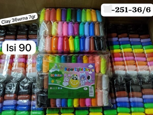 MAGIC CLAY 36WARNA 7GRM SUPERLIGHT PER10PACK