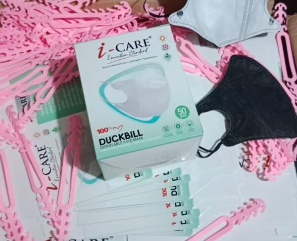 MASKER DUCKBIL ICARE HITAM PER 12BOX