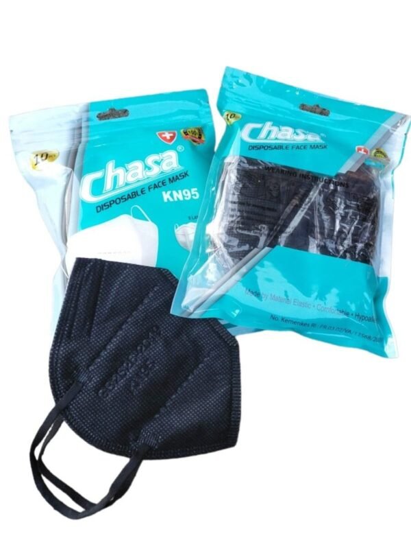 MASKER KN95 CHASA HITAM PER 10 BOX