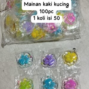 (1PACK) MAINAN CURAH KAKI KUCING BENING PER 100PCS