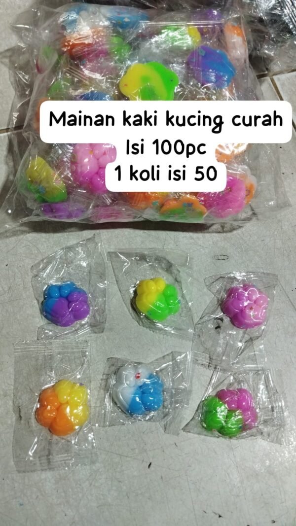 (1PACK) KAKI KUCING CURAH WARNA WARNI PER100PCS
