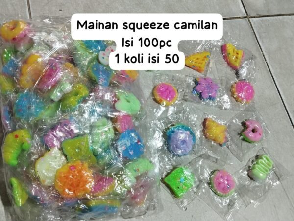 (1PACK) MAINAN CURAH FOODIE PER 100PCS