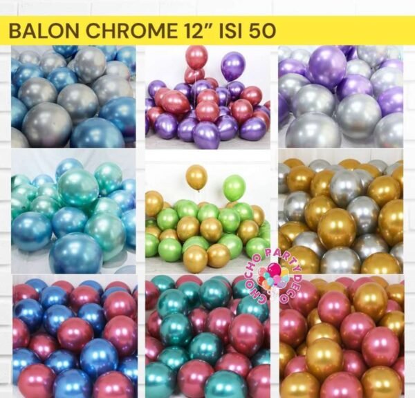 BALLONS CHROME PER 10PACK