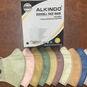 MASKER DUCKBILL ALKINDO MIX PER10BOX