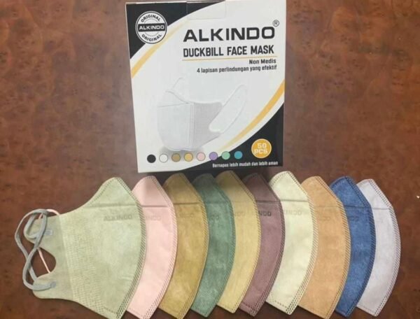 MASKER DUCKBILL ALKINDO MIX PER10BOX