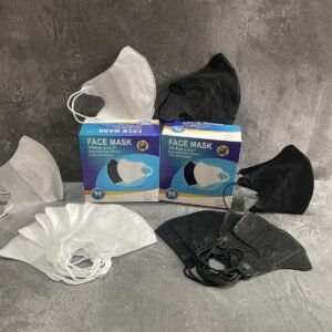 MASKER DUCKBILL HITAM PUTIH PER 12BOX