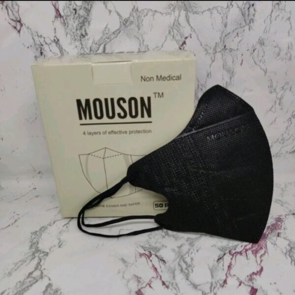 MASKER DUCKBILL MOUSOH HITAM PER 10BOX