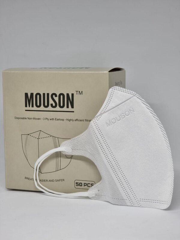 MASKER DUCKBILL MOUSON PUTIH PER 10BOX