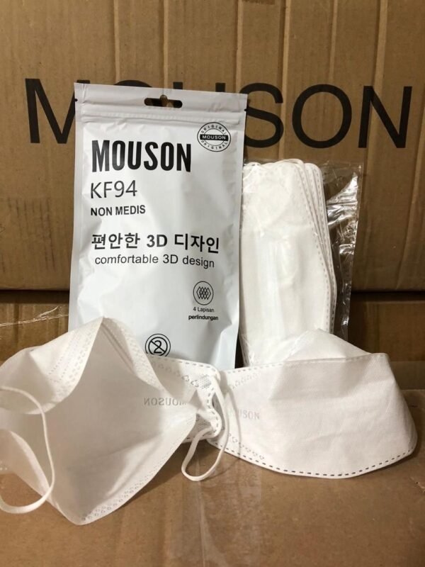 MASKER MOUSON KF94 PUTIH PER 10PAX
