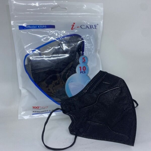MASKER KN95 I CARE HITAM PER 12PAX