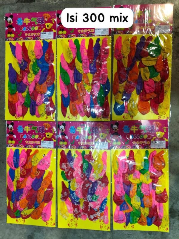 BALON MIX CARD PER 12CARD