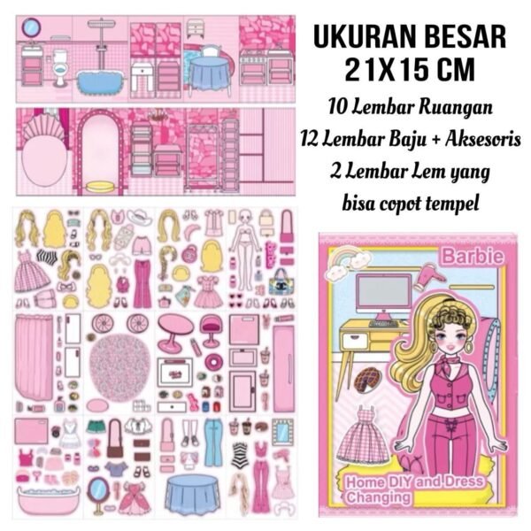 BUKU STIKER COCO MIX BARBIE PERLUSIN