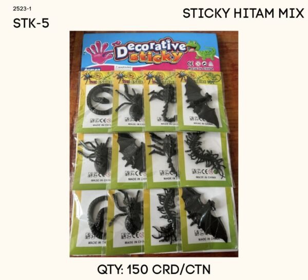 STICKY HITAM MIX PER10CARD