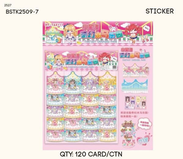 STICKER CASTLE bstk2509-7 MOMO PERCARD