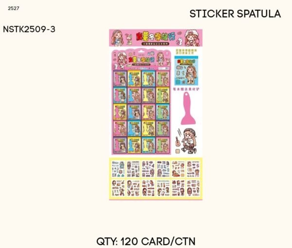 STICKER SPATULA MOMO NSTK2509-3 PERCARD