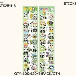 STICKER PANDA RENCENG
